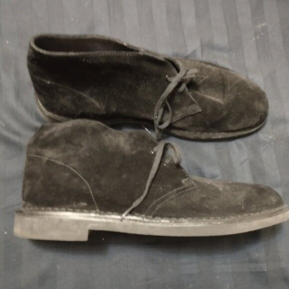 Clarks Bushacre 2 Men's Boots, Black Suede - Picture 4 of 4